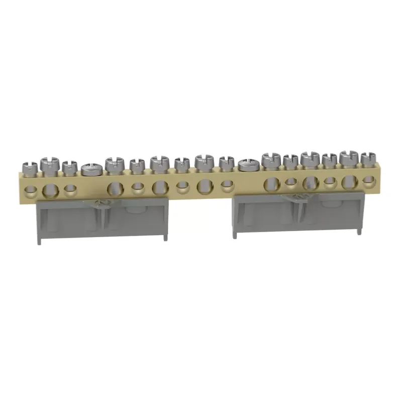 Legrand PractiboxS csavarral rögzíthető csupasz sárgaréz N elosztókapocs, 15 kötési pont, 7x16mm² + 8x10mm²; Icc=6 kA (Legrand 134012) Kihagyhatatlan ajánlat