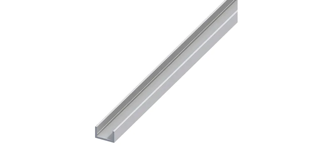 Outlet ALU.PROFIL U 10*19.5*1.5/1.0M EZÜST-ELOXÁLT ALFER 01063