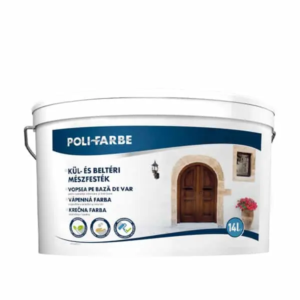 Poli-farbe beltéri-kültéri mészfesték 14 Liter Biztonságos vásárlás
