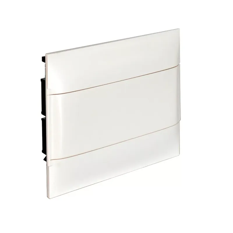Legrand PractiboxS 1 sor 12 modul, gipszkartonba süllyeszthető kiselosztó(850°C), fehér ajtóval, védőföld és nulla elosztókapoccsal (Legrand 135161) Korlátozott ajánlat