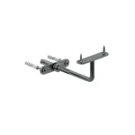 AMIG 21/5542 KORLÁTTARTÓ EGYENES 120*65mm FEKETE ROZETTA NÉLKÜL Bestseller