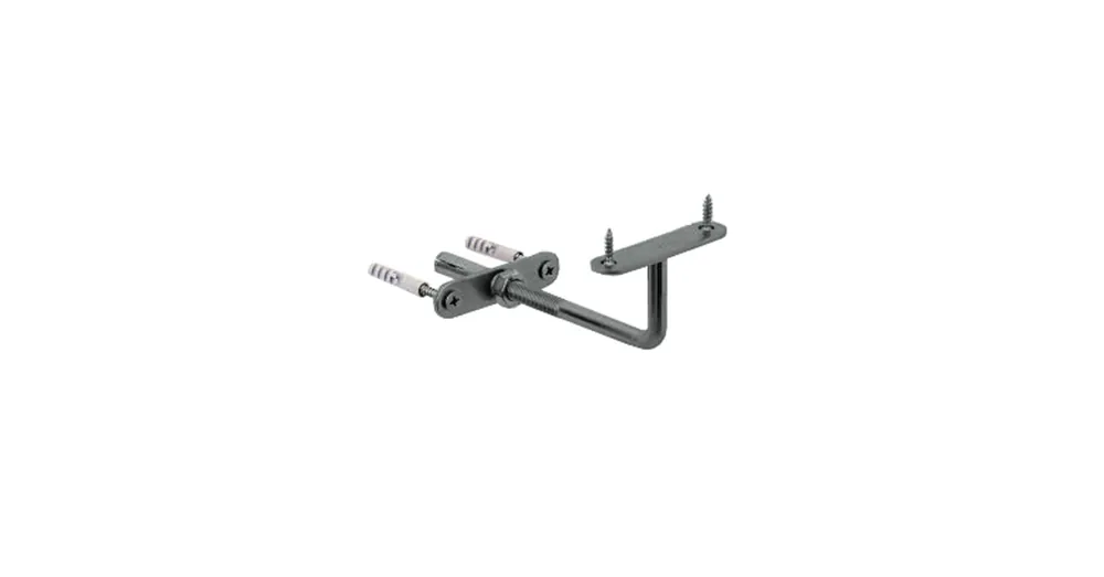 AMIG 21/5542 KORLÁTTARTÓ EGYENES 120*65mm FEKETE ROZETTA NÉLKÜL Bestseller