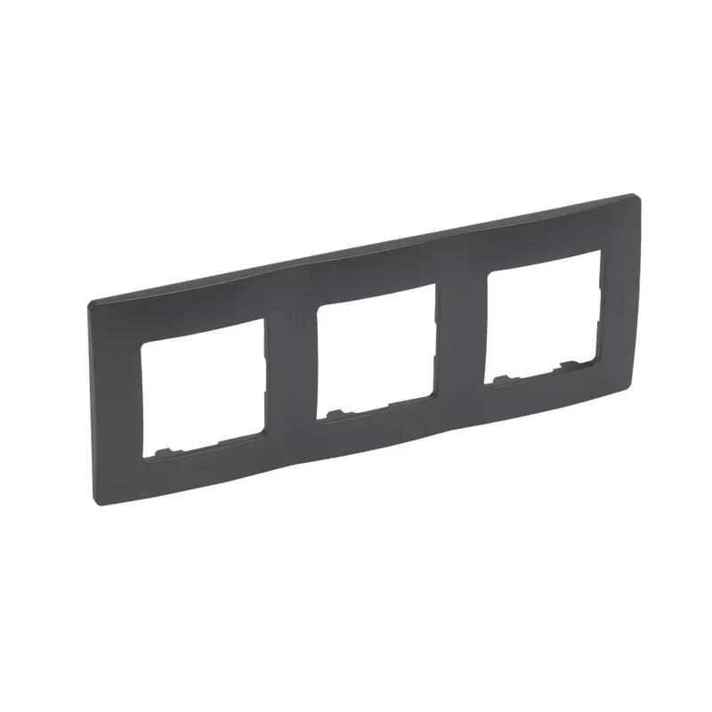 Legrand Niloé hármas keret, matt fekete (Legrand 397033) Prémium