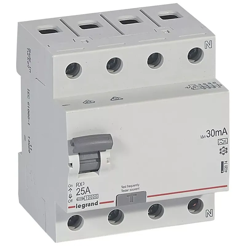 Legnépszerűbb Legrand RX3 áram-védőkapcsoló 4P 25A A 30MA (Legrand 402074)