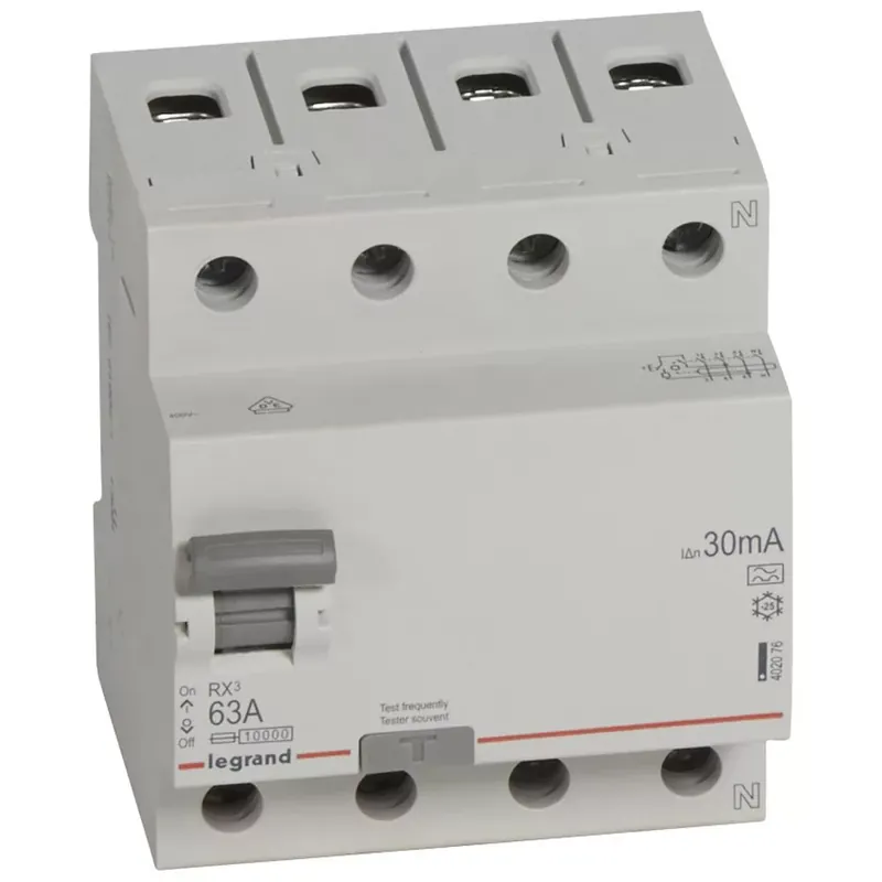 Expressz kézbesítés Legrand RX3 áram-védőkapcsoló 4P 63A A 30MA (Legrand 402076)