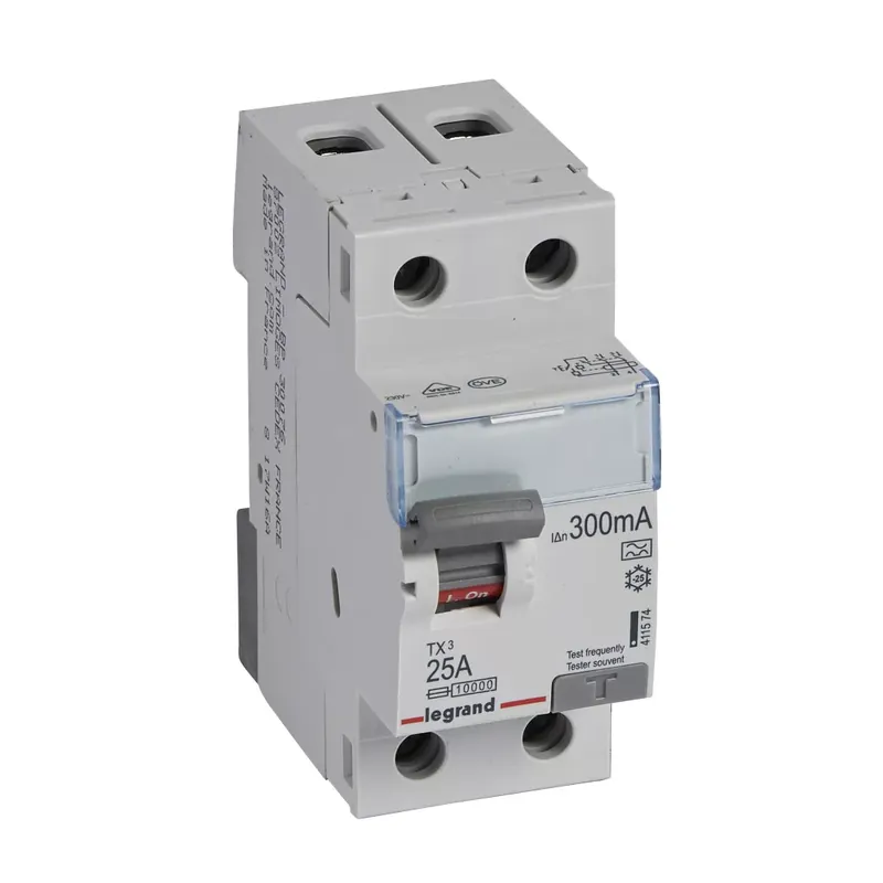 Gyors szállítás Legrand TX3 áram-védőkapcsoló 2P 25A 300MA A (Legrand 411574)