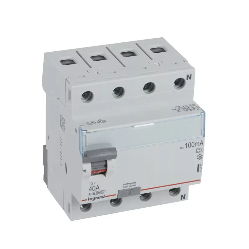 Legrand TX3 áram-védőkapcsoló 4P D 40A 100MA A (Legrand 411775) Bestseller
