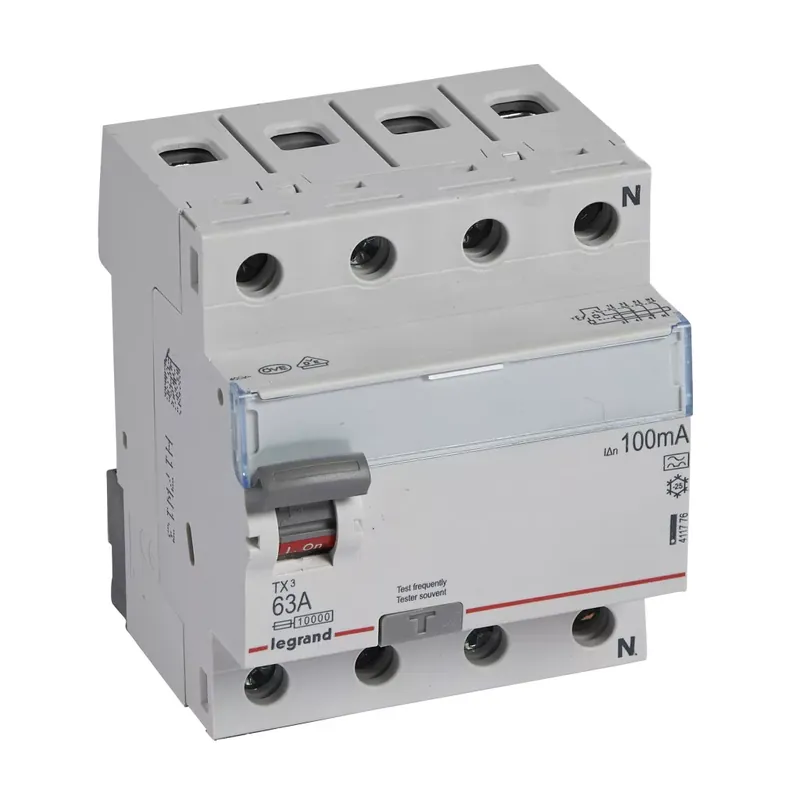 Alacsony ár Legrand TX3 áram-védőkapcsoló 4P D 63A 100MA A (Legrand 411776)