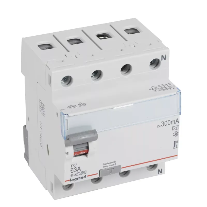 Legnépszerűbb Legrand TX3 áram-védőkapcsoló 4P D 63A 300MA A (Legrand 411786)