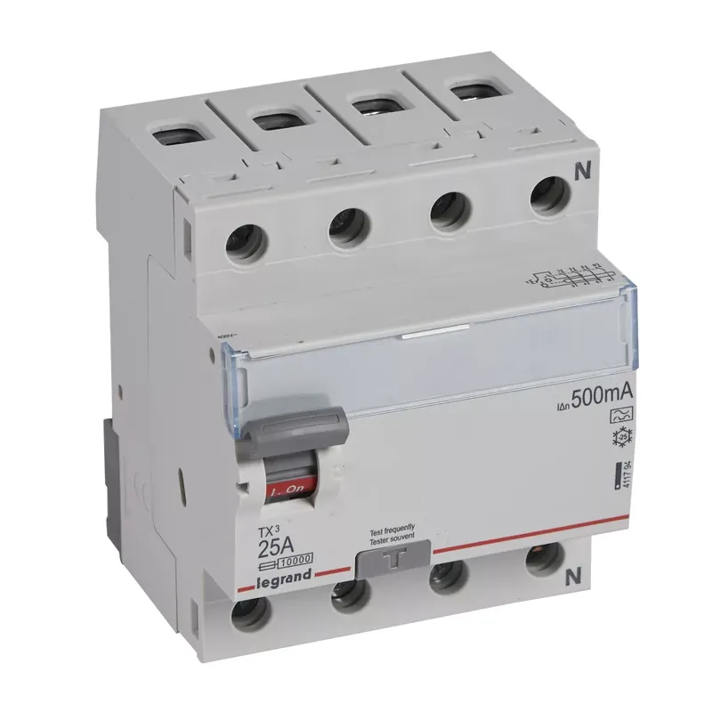 Biztonságos vásárlás Legrand TX3 áram-védőkapcsoló 4P D 25A 500MA A (Legrand 411794)