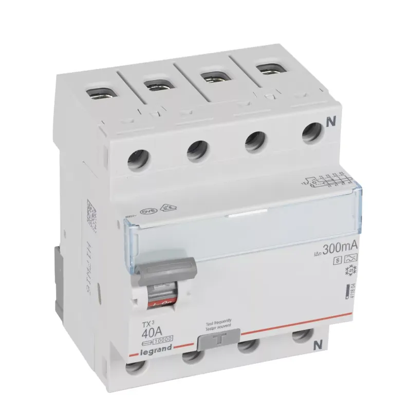 Legrand TX3 áram-védőkapcsoló 4P D 40A 300MA A-S (Legrand 411804) Akciós ár