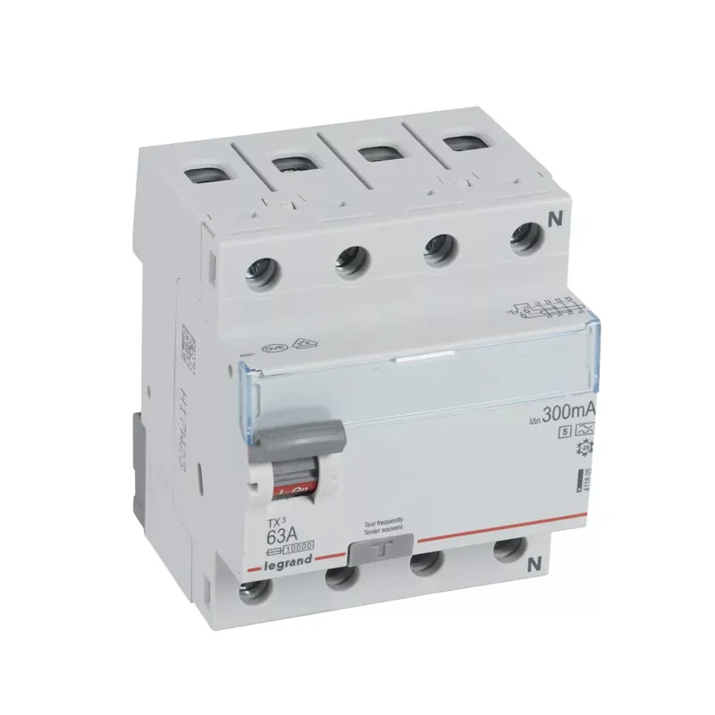 Legrand TX3 áram-védőkapcsoló 4P D 63A 300MA A-S (Legrand 411805) Akció