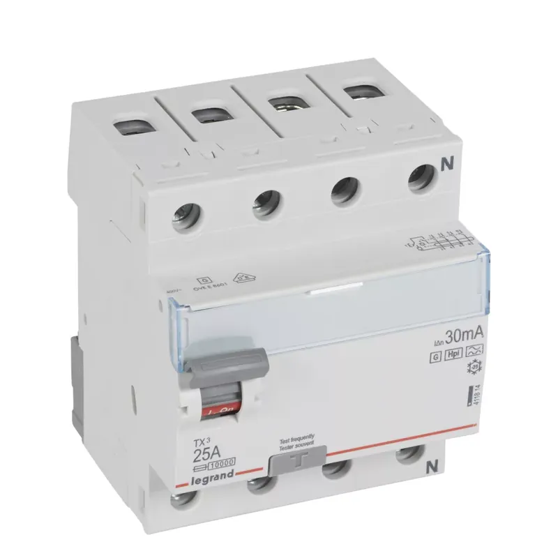 Legrand TX3 áram-védőkapcsoló 4P D 25A 30MA A-HPI (Legrand 411814) Legjobb ár