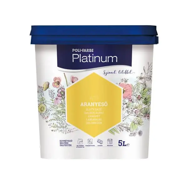 Poli-Farbe Platinum beltéri falfesték 5 Liter Szuper akció