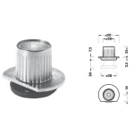 FOREST 10014100230 SZINTEZŐLÁB 32.5mm FÉM HORGANYZOTT Olcsóbb
