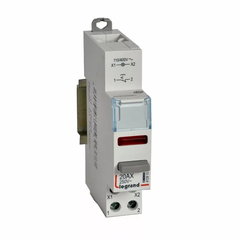Legrand CX3 moduláris nyomókapcsoló 1Ny + piros LED 110/400V ~ (Legrand 412915) Ne maradj le