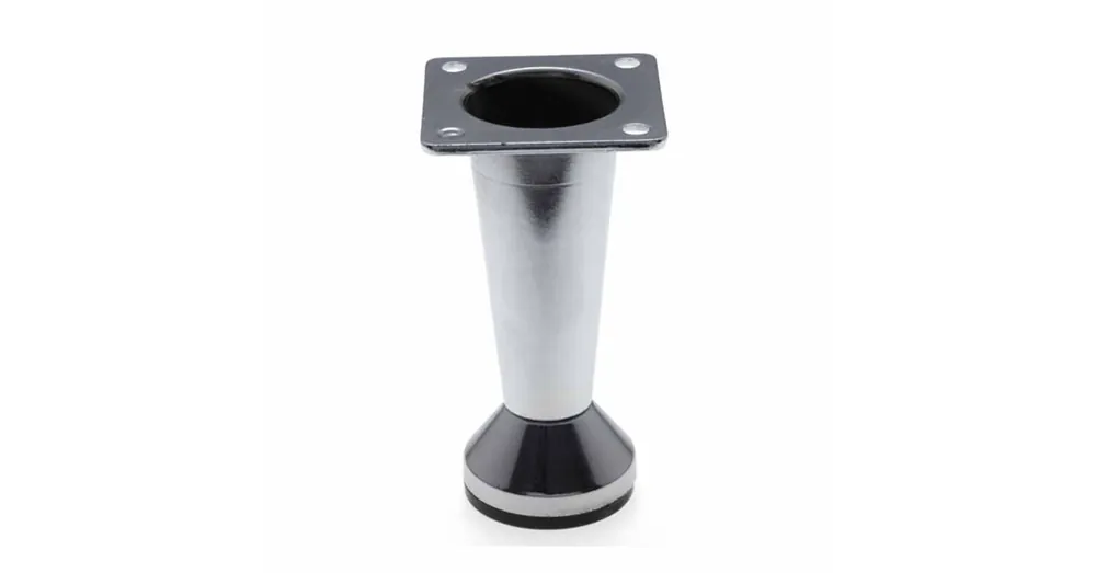 Azonnal elérhető FOREST 10014110010 BÚTORLÁB 80mm CSILLOGÓ KRÓM KÚPOLT VÉG 43*43mm TALP