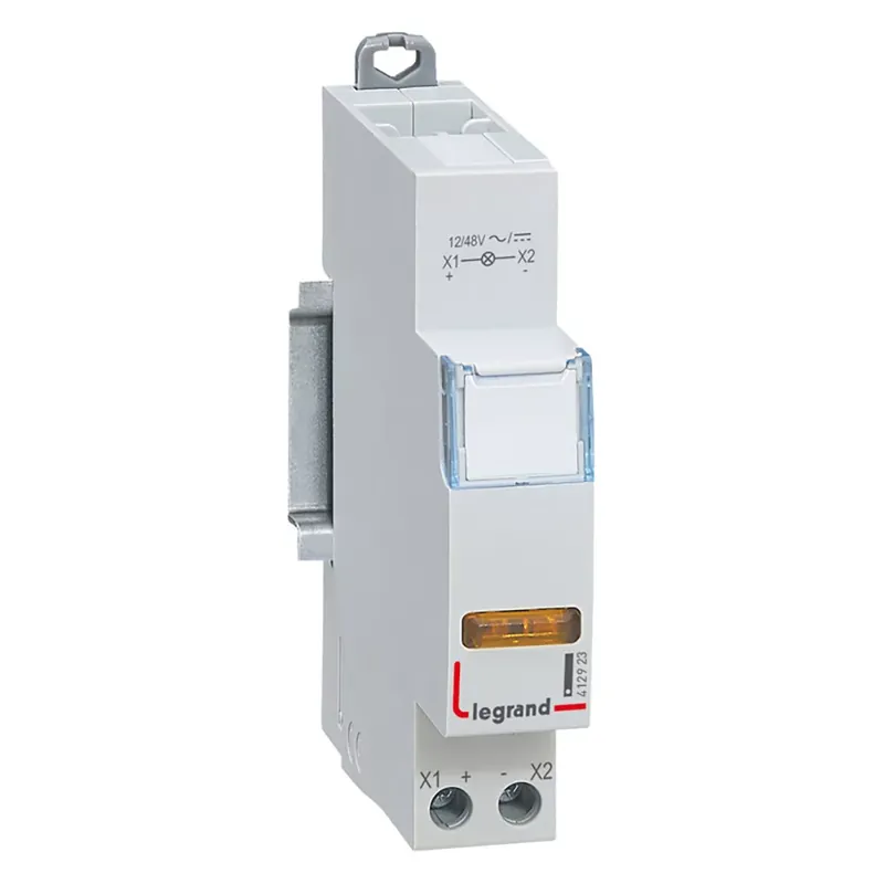 Outlet Legrand CX3 moduláris jelzőlámpa LED sárga 12/48V ~/= (Legrand 412923)