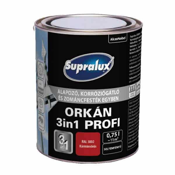 Supralux Orkán 3in1 Profi alapozó, korróziógátló és zománcfesték 0,75l Népszerű
