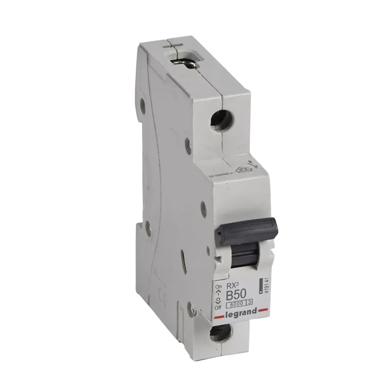 Biztonságos fizetés Legrand RX3 kismegszakító 1P B50 6000A BIC (Legrand 419141)