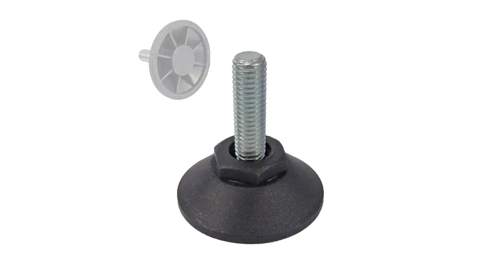 Expressz szállítás BÚTORLÁBCSAVAR D40/M8*30 ÁLLÍTHATÓ FEKETE TB 150kg MAGYAR K40/M8x30