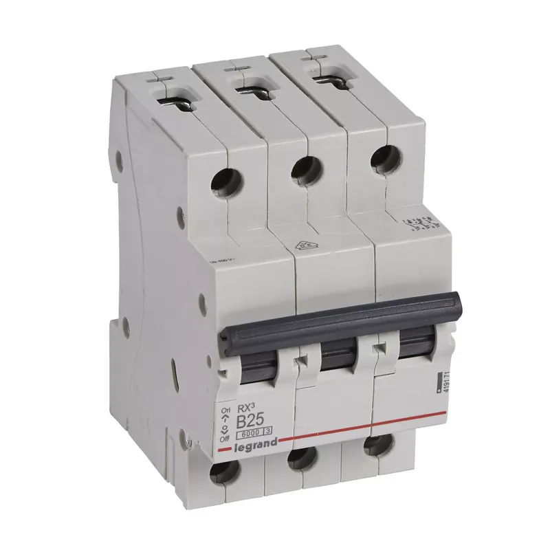 Legrand RX3 kismegszakító 3P B25 6000A BIC (Legrand 419171) Expressz kézbesítés