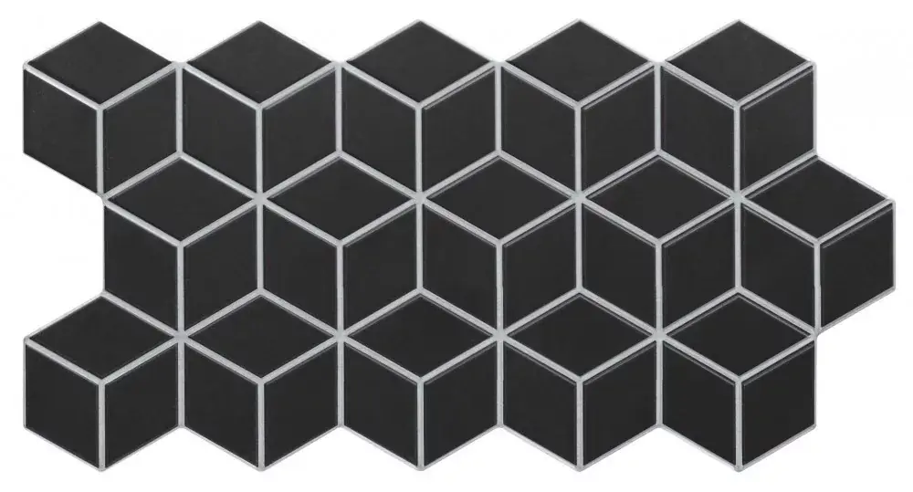 Biztonságos fizetés Realonda Rhombus Black 26,5X51 I.o
