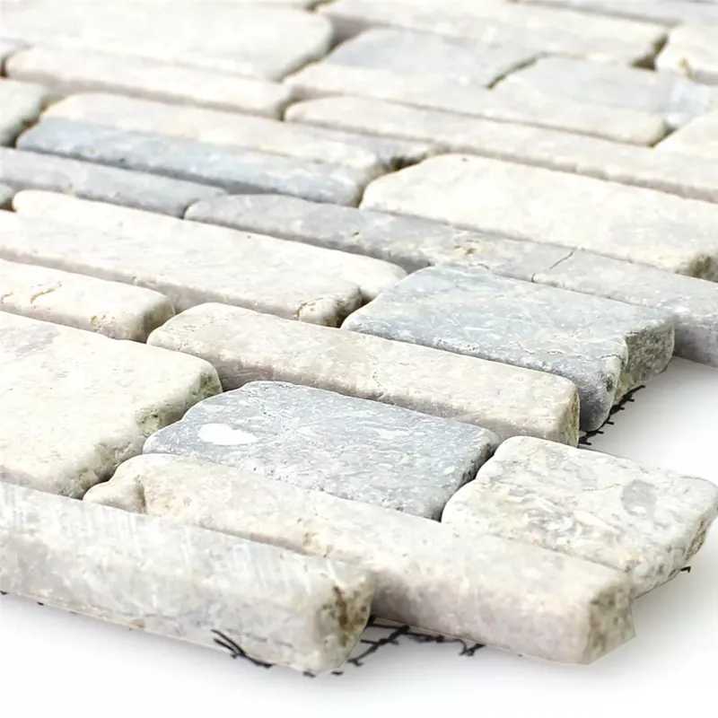 Exkluzív ajánlat Minta tól től Mozaik Csempe Üveggolyó Brick Uni Grey
