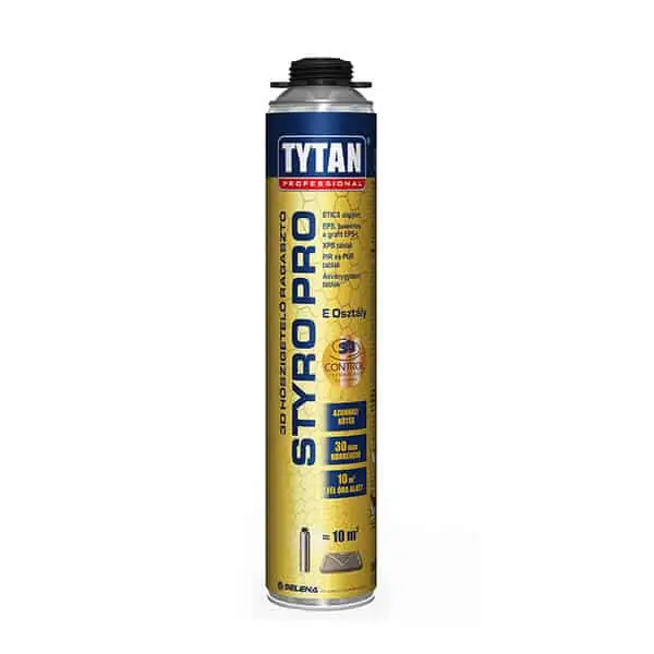 Tytan Styro Pro 3D hőszigetelő pisztolyos ragasztóhab 750ml Kedvezmény
