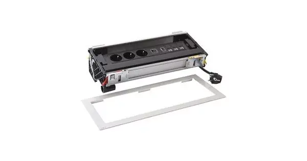 Legrand Incara Flip up - bútorba süllyeszthető, 12 modul, 3x2P+F + USB A+C + 3xRJ45 Cat.6 UTP 1 modul + HDMI 1 modul aljzat, 2m kábellel, alumínium (Legrand 654857) Ajánlat
