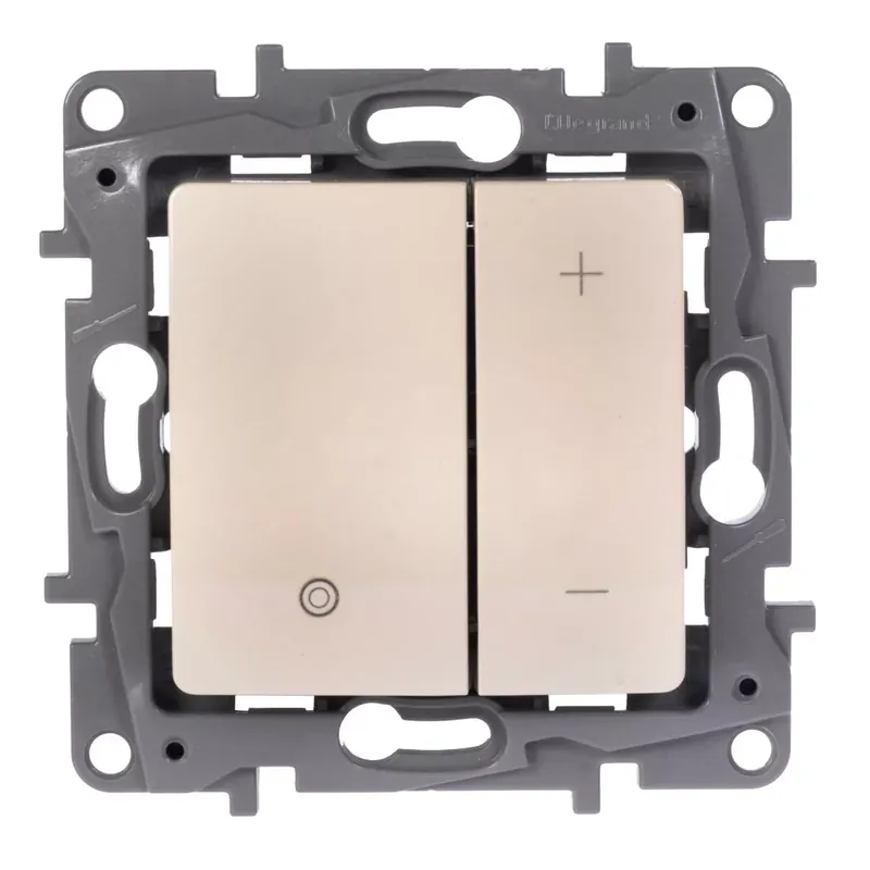 Legrand Niloé nyomógombos fényerőszabályzó 125W, 2 vezetékes, bézs (Legrand 665214A) Outlet
