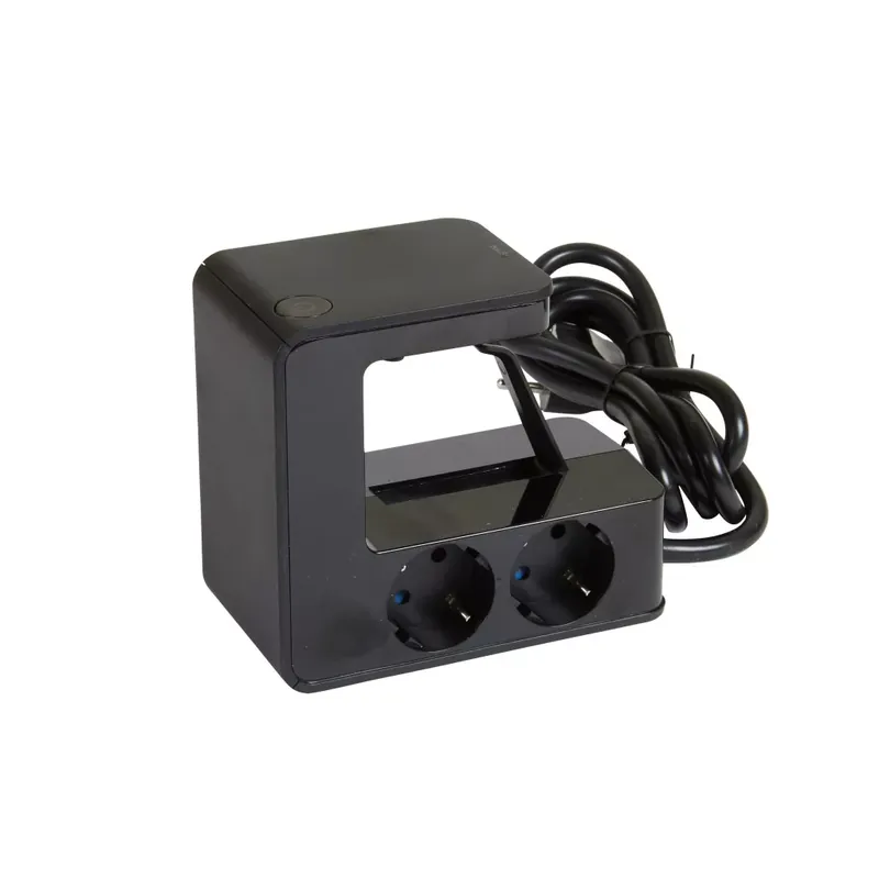 Kiárusítás Legrand Asztalra rögzíthető elosztó 4x2P+F, 2xUSB-A, fekete (Legrand 694812)