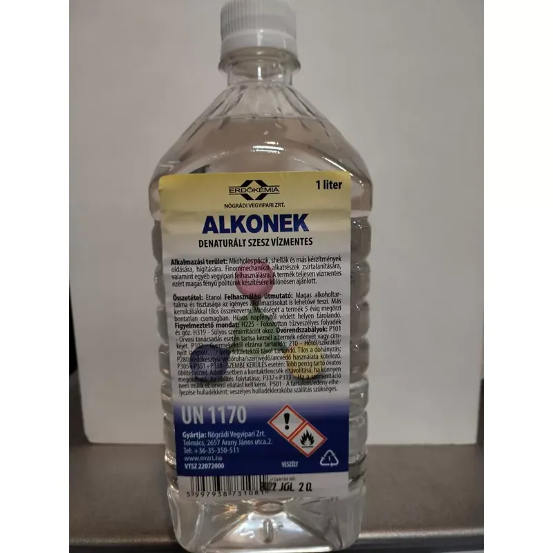 Alkonek vízmentes ipari spiritusz 1 l Újdonság