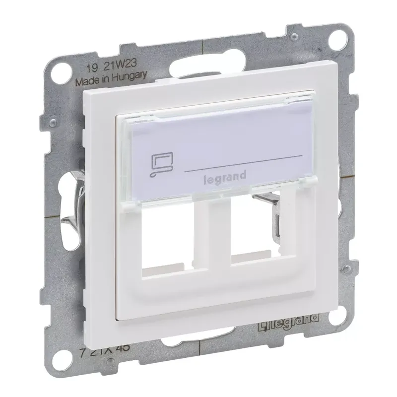 Újdonság Legrand Suno kettős keystone adapter, fehér (Legrand 721145)