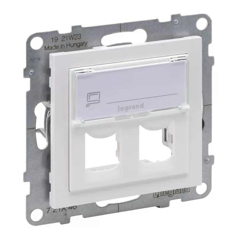 Alacsony ár Legrand Suno kettős Systimax aljzat, fehér (Legrand 721146)