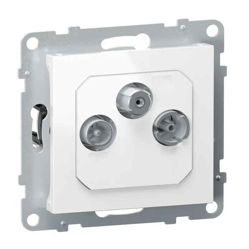 Legrand Suno TV-R-SAT aljzat csillagpontos, fehér (Legrand 721167) Ne maradj le