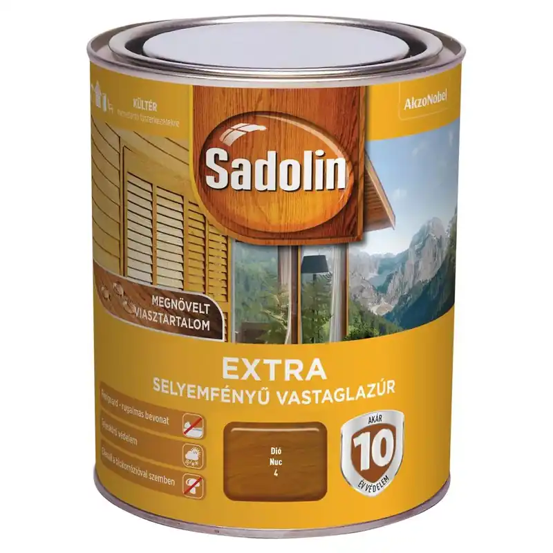 Sadolin Extra dió 0,75 l selyemfényű vastaglazúr Árcsökkenés