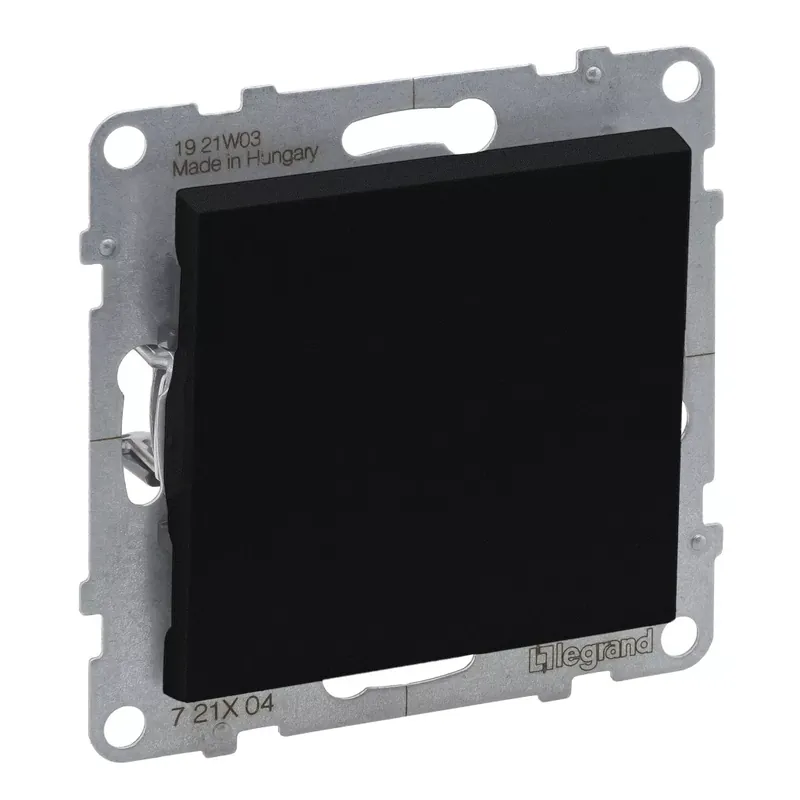 Legrand Suno egypólusú kapcsoló 16AX, fekete (Legrand 721404) Expressz szállítás