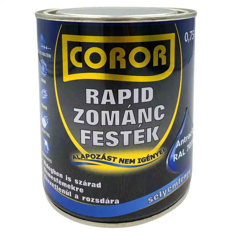 Coror Rapid Zománcfesték Antracit RAL 7016 0,75l Bestseller