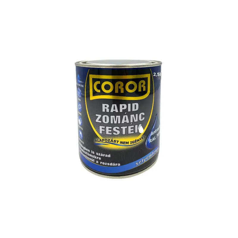Kedvezmény Coror Rapid Zománcfesték Antracit RAL 7016 2,5l