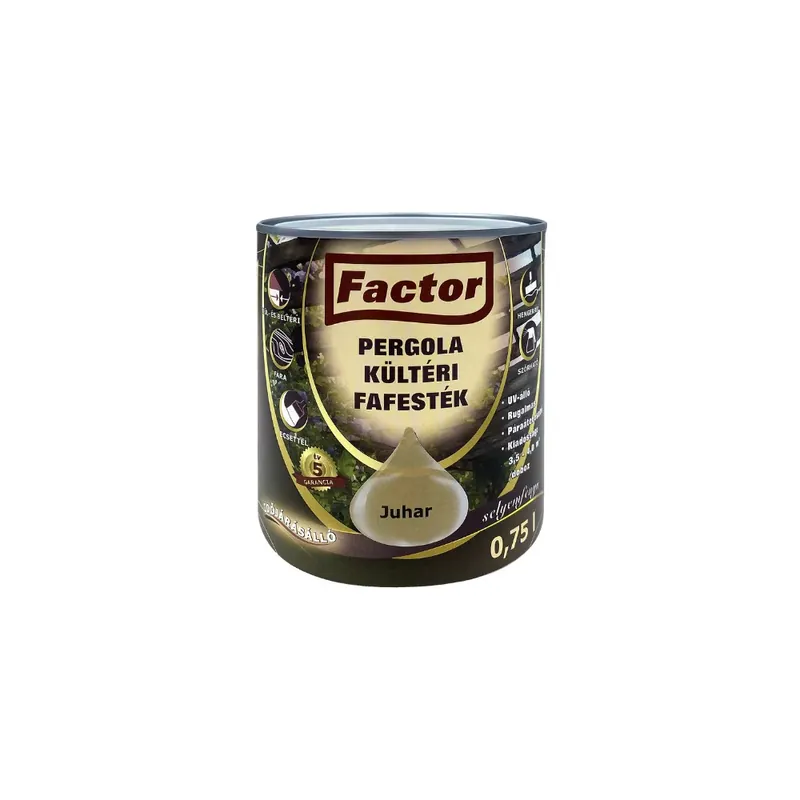 Ne maradj le Factor Pergola kültéri fafesték juhar 0,75 l