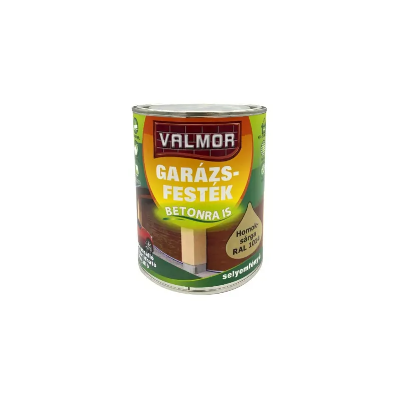 VALMOR Garázsfesték homoksárga RAL 1014 0,75l Biztonságos fizetés