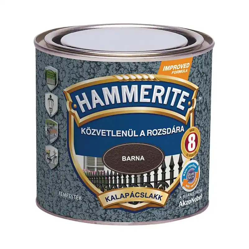 Hammerite közvetlenül rozsdára festék barna kalapácslakk 0,25 l Outlet