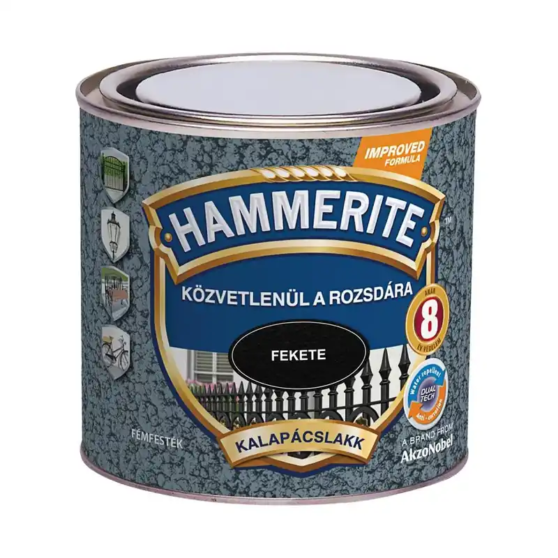 Hammerite közvetlenül rozsdára festék fekete kalapácslakk 0,25 l Nézd meg most