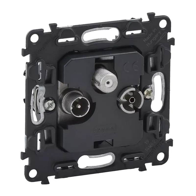 Vedd meg online Legrand Valena InMatic TV-Rádió-SAT csatlakozóaljzat mechanizmus, 14 dB (Legrand 753065)