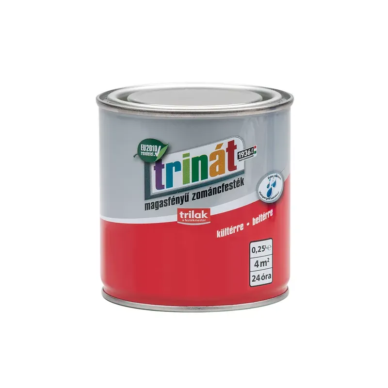 Trinát Zománcfesték piros 0.25 l magasfényű 820 Újdonság