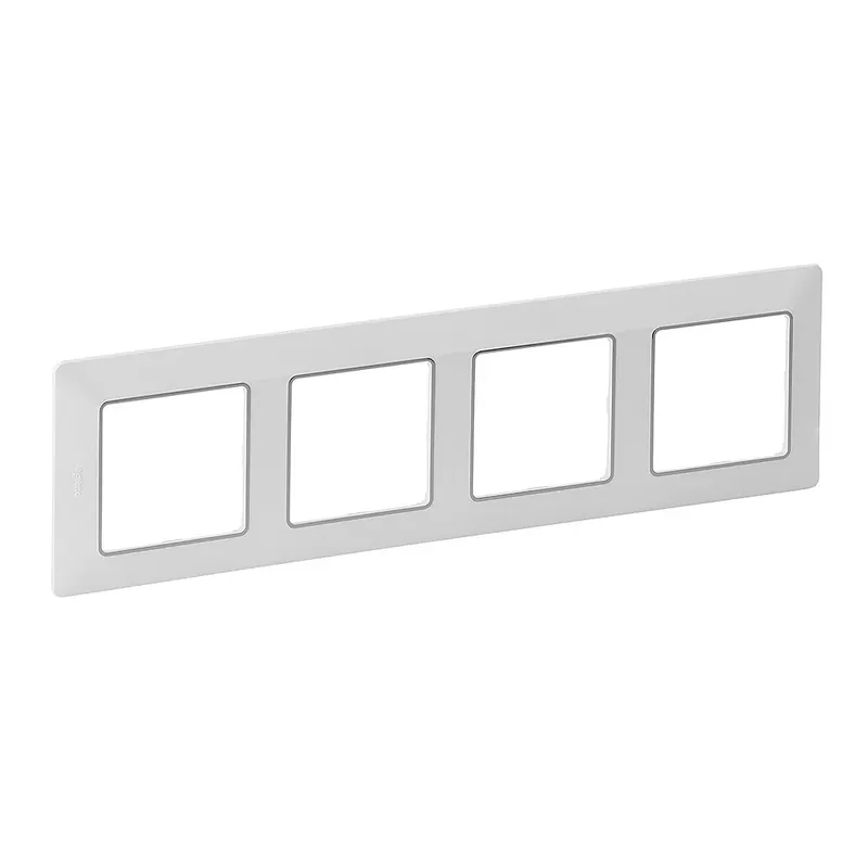 Legrand Valena Life négyes keret fehér–króm (Legrand 754034) Végkiárusítás