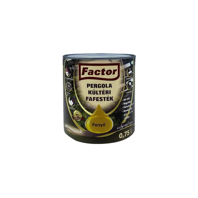 Expressz szállítás Factor Pergola kültéri fafesték fenyő 0,75 l