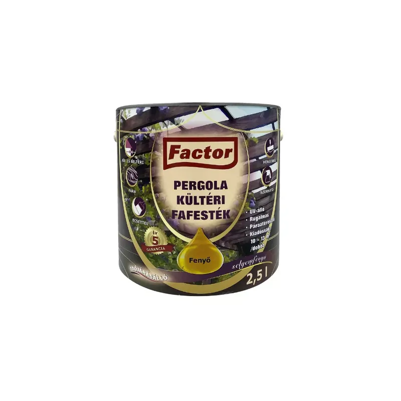 Factor Pergola kültéri fafesték fenyő 2,5 l Szuper ajánlat