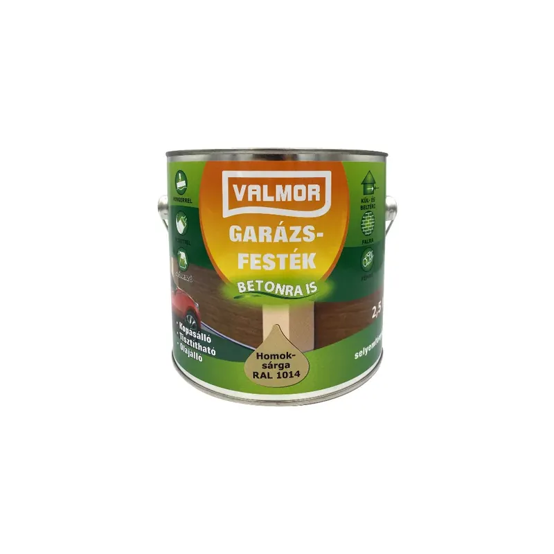 VALMOR Garázsfesték homoksárga RAL 1014 2,5l Akció